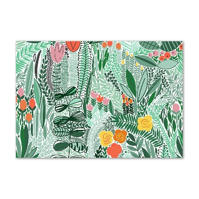 Quadro in verde Motivo floreale