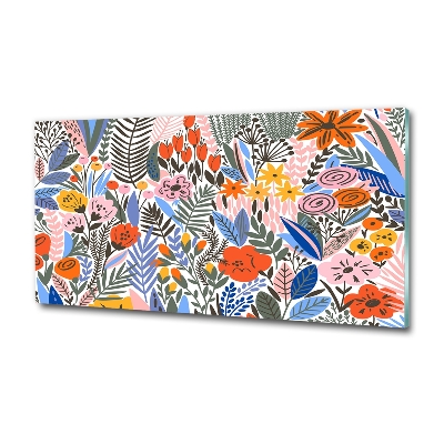 Quadro su vetro Motivo floreale