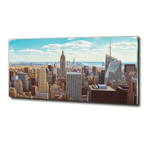 Quadro in verde Vista a volo d'uccello di New York