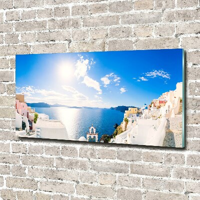 Quadro su vetro Santorini, Grecia