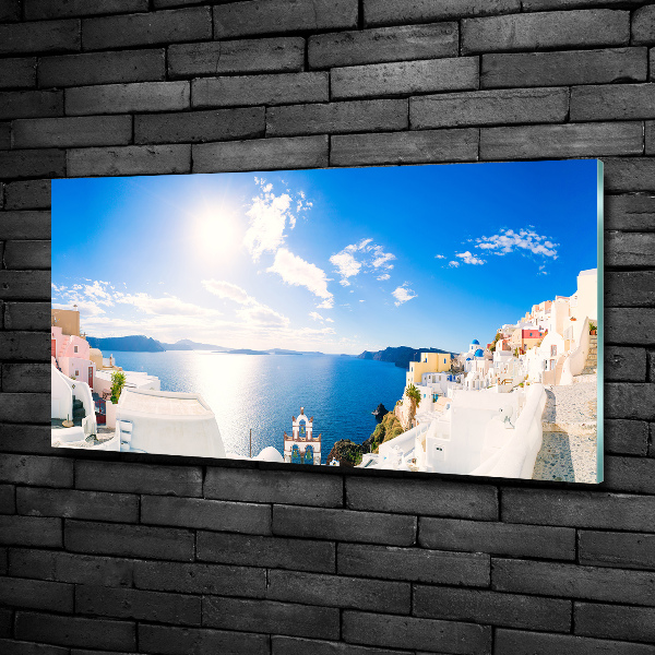 Quadro su vetro Santorini, Grecia