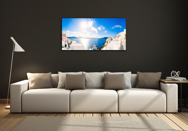 Quadro su vetro Santorini, Grecia