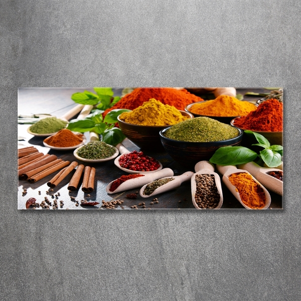 Quadro in verde Spezie colorate
