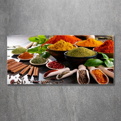 Quadro in verde Spezie colorate