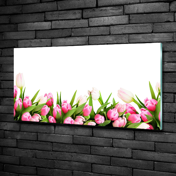 Quadro vetro Giardino rosa