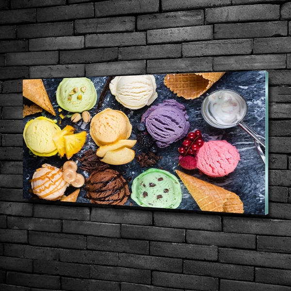 Quadro vetro Gelato colorato