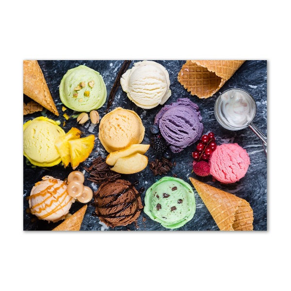 Quadro vetro Gelato colorato