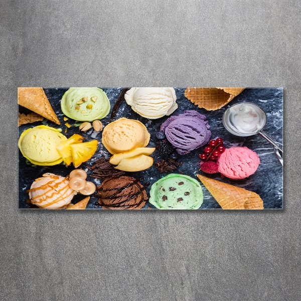 Quadro vetro Gelato colorato