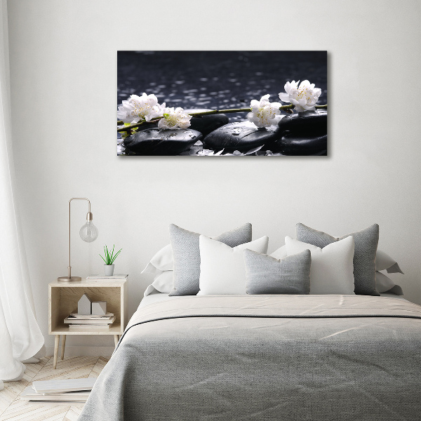 Quadro in verde Fiori di ciliegio