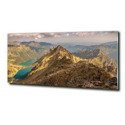 Quadro vetro L'occhio del mare dei Monti Tatra