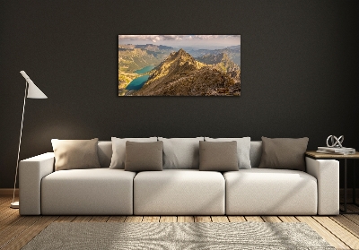 Quadro vetro L'occhio del mare dei Monti Tatra