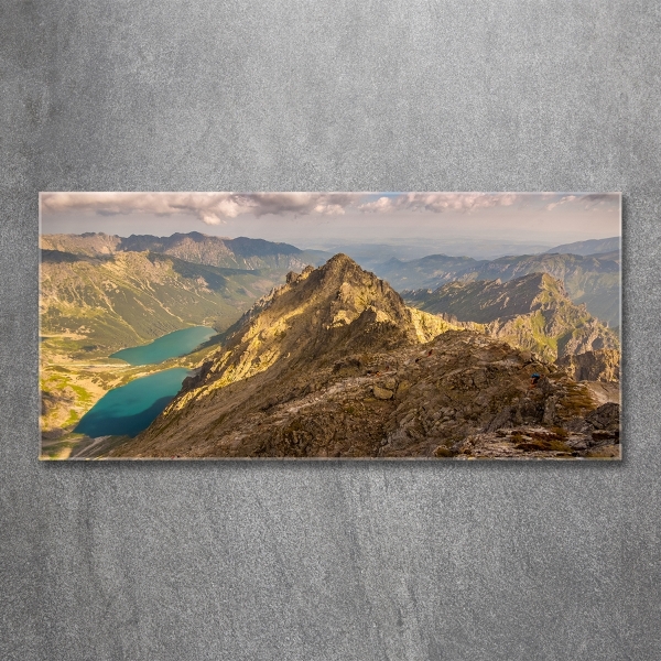 Quadro vetro L'occhio del mare dei Monti Tatra