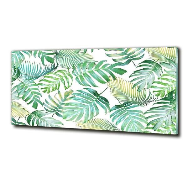 Quadro in verde Foglie tropicali
