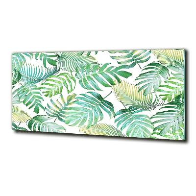 Quadro in verde Foglie tropicali