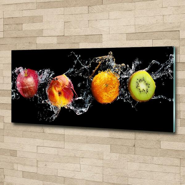 Quadro vetro Frutta e acqua
