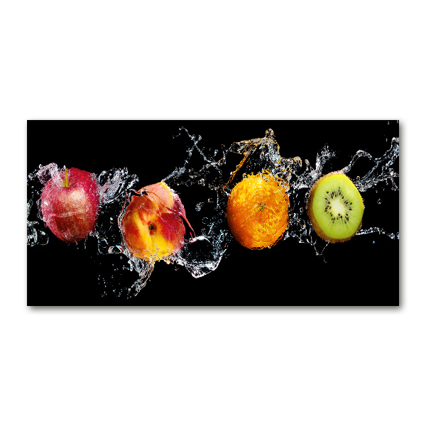 Quadro vetro Frutta e acqua