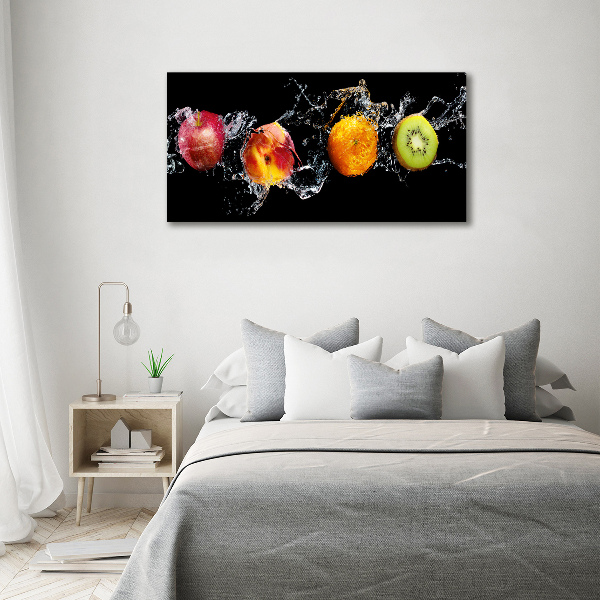 Quadro vetro Frutta e acqua