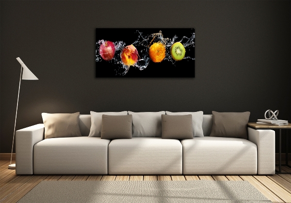 Quadro vetro Frutta e acqua