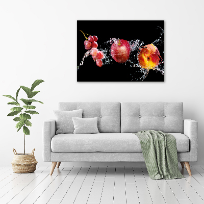 Quadro vetro Frutta e acqua