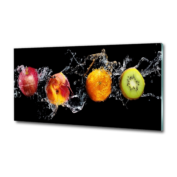 Quadro vetro Frutta e acqua