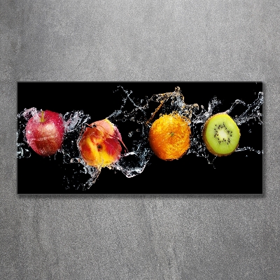 Quadro vetro Frutta e acqua