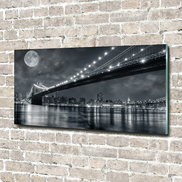 Quadro su vetro Ponte di Brooklyn