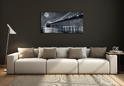 Quadro su vetro Ponte di Brooklyn