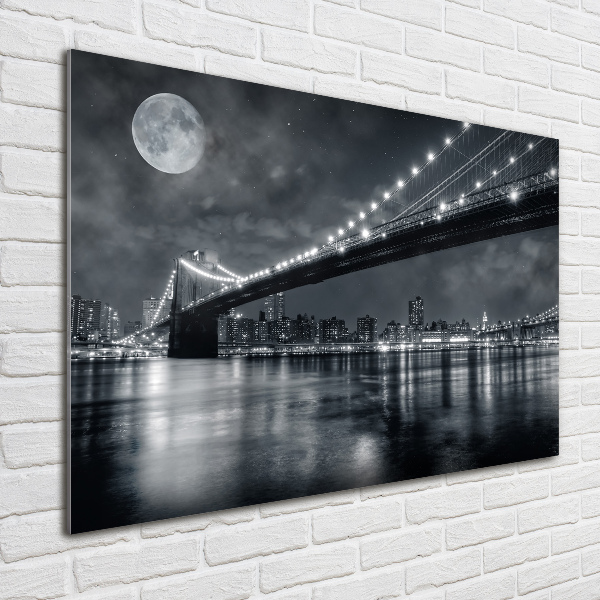 Quadro su vetro Ponte di Brooklyn