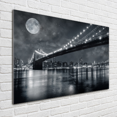 Quadro su vetro Ponte di Brooklyn