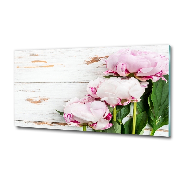 Quadro in vetro Peonie
