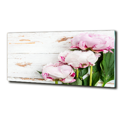 Quadro in vetro Peonie