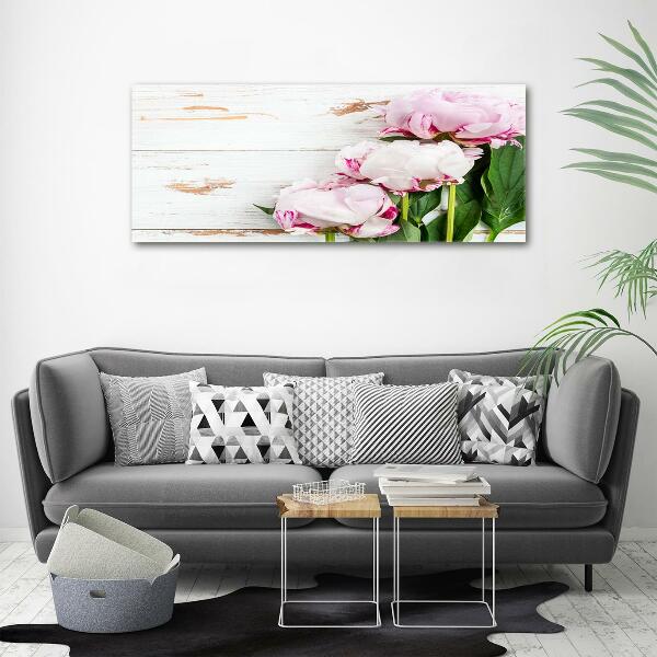 Quadro in vetro Peonie