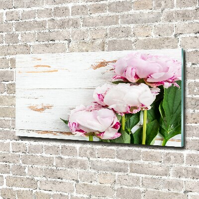 Quadro in vetro Peonie
