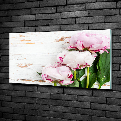 Quadro in vetro Peonie