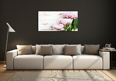 Quadro in vetro Peonie