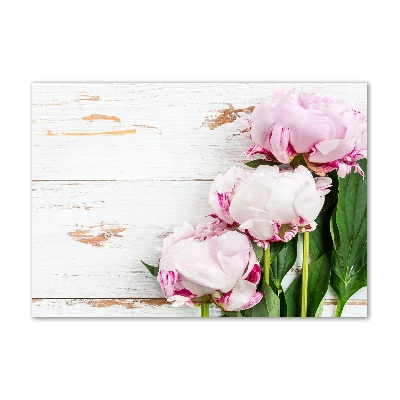Quadro in vetro Peonie