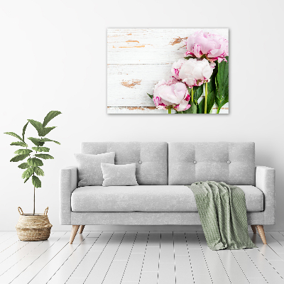 Quadro in vetro Peonie