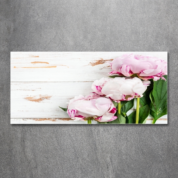 Quadro in vetro Peonie