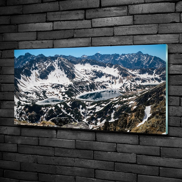 Quadro vetro Lago nei Monti Tatra