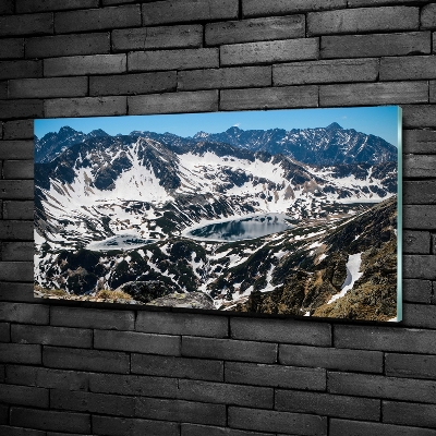 Quadro vetro Lago nei Monti Tatra