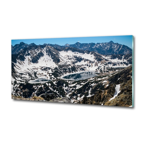 Quadro vetro Lago nei Monti Tatra