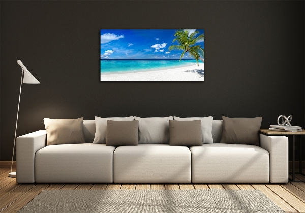 Quadro su vetro Spiaggia tropicale