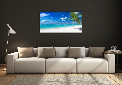 Quadro su vetro Spiaggia tropicale