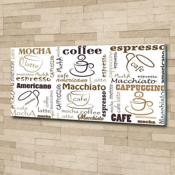 Quadro vetro È ora del caffè