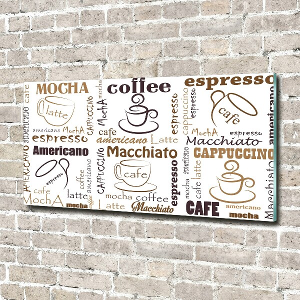 Quadro vetro È ora del caffè