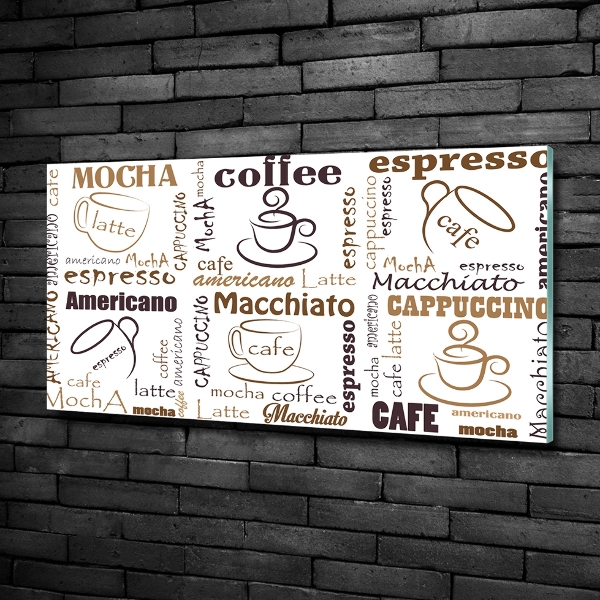 Quadro vetro È ora del caffè