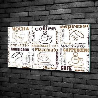 Quadro vetro È ora del caffè