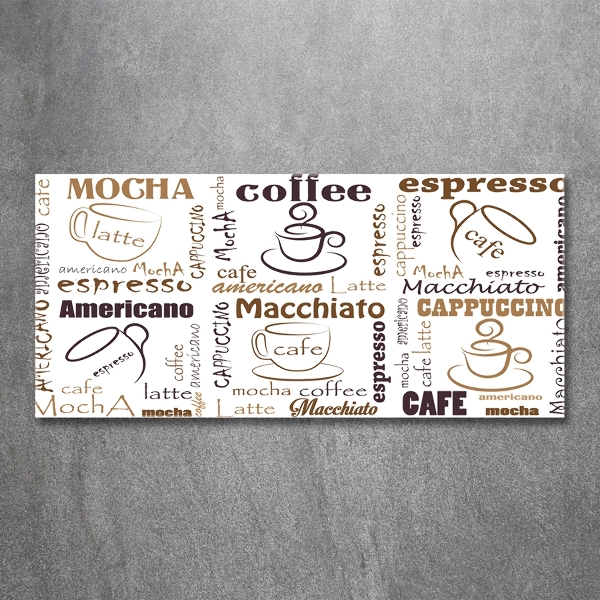 Quadro vetro È ora del caffè