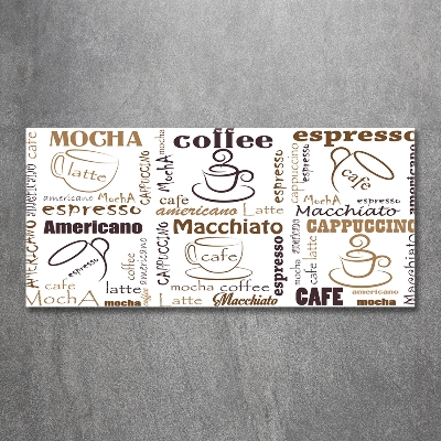 Quadro vetro È ora del caffè