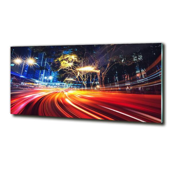 Quadro in vetro Velocità in città